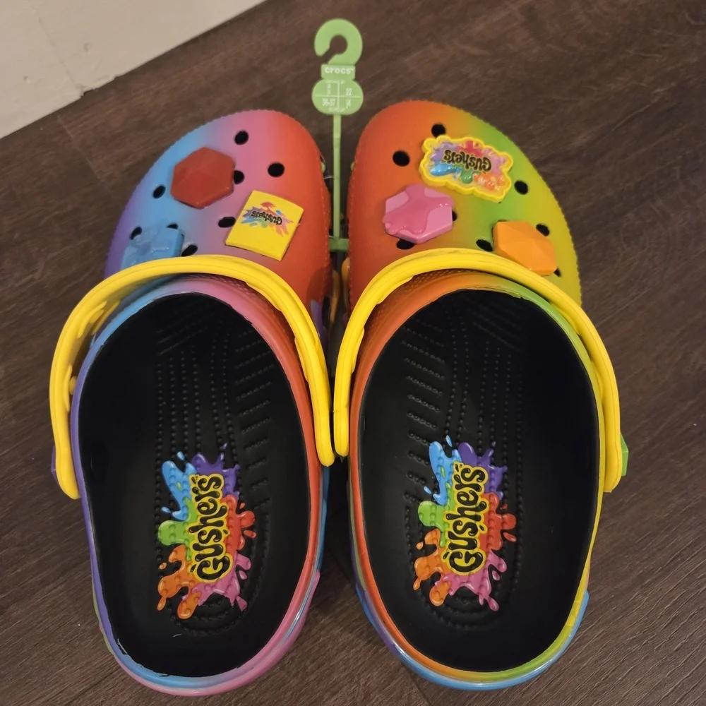 New Authentic Kids Crocs Gushers Slides Shoes  Limited Edition Youth